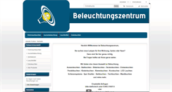 Desktop Screenshot of beleuchtungszentrum.de